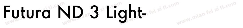 Futura ND 3 Light字体转换